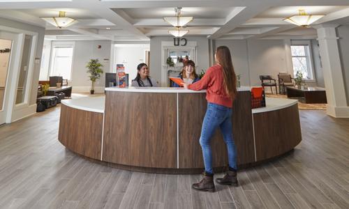 Interior of Voorhees Hall rennovation